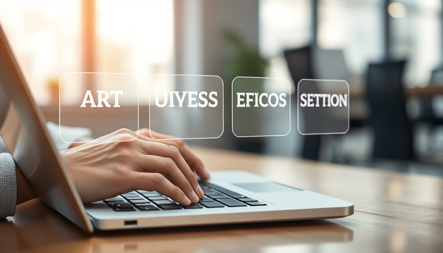 Person using AI tools on a laptop to explore various industries.