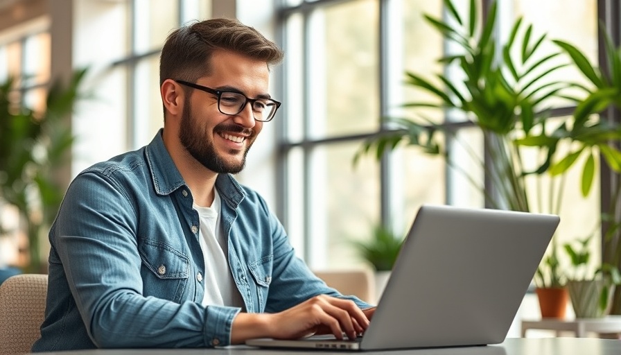 Smiling professional in modern office discussing tasks not for AI.