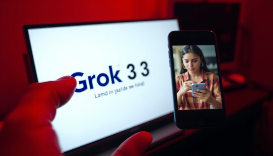 AI chatbot Grok interface and Hindi meme