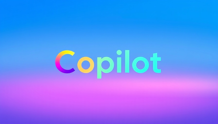 Sleek Copilot app logo with gradient design on light background