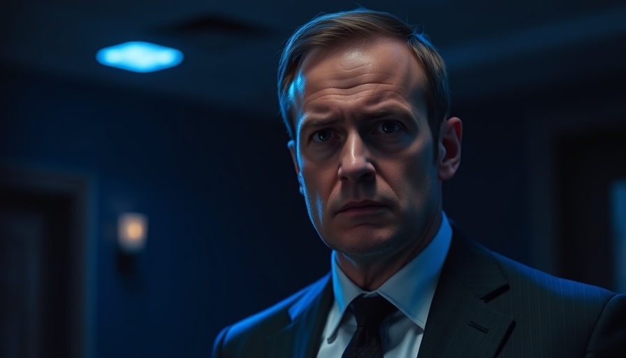 Concerned man in blue lighting illustrating Perplexity AI vs Google AI.