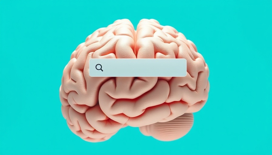 AI search referrals concept with brain and search bar