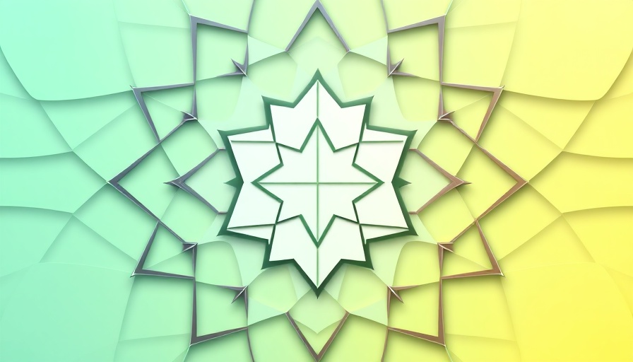 Abstract geometric design representing AI Materials Science Startup logo.