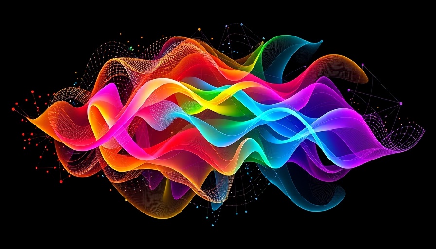 Colorful visualization representing AI reasoning models with dynamic patterns.