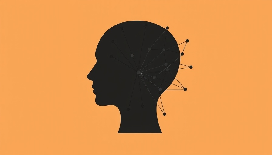 Abstract head with network lines, Claude AI concept