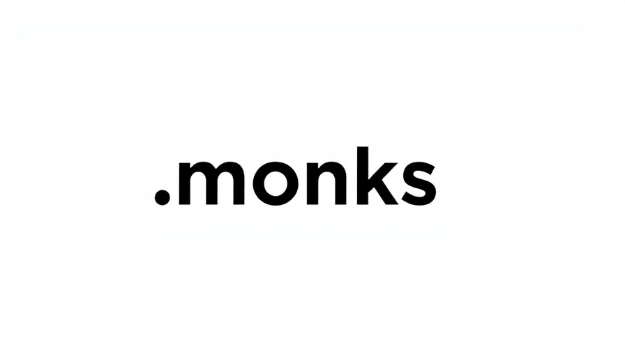 Minimalist .monks logo in black on white background.