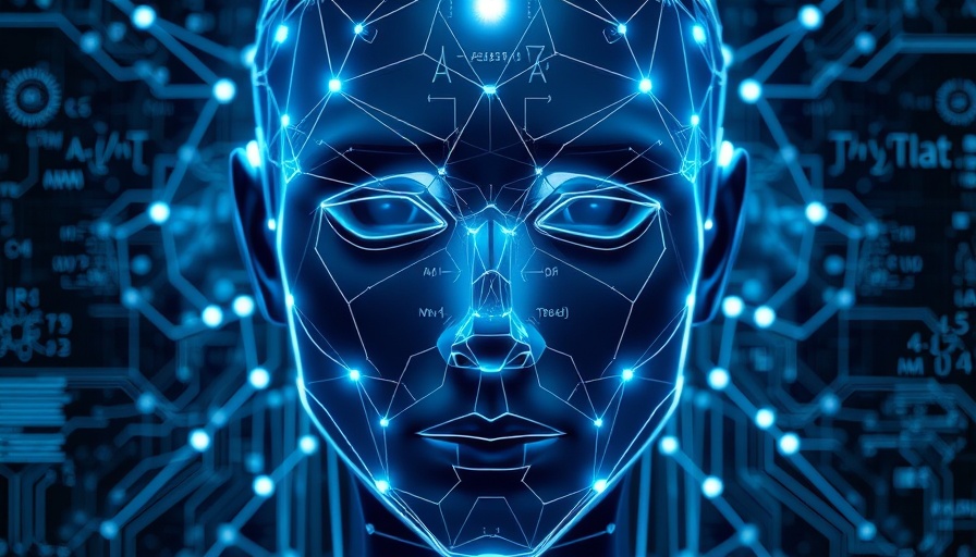 Futuristic AI face illustration depicting deep reasoning AI.