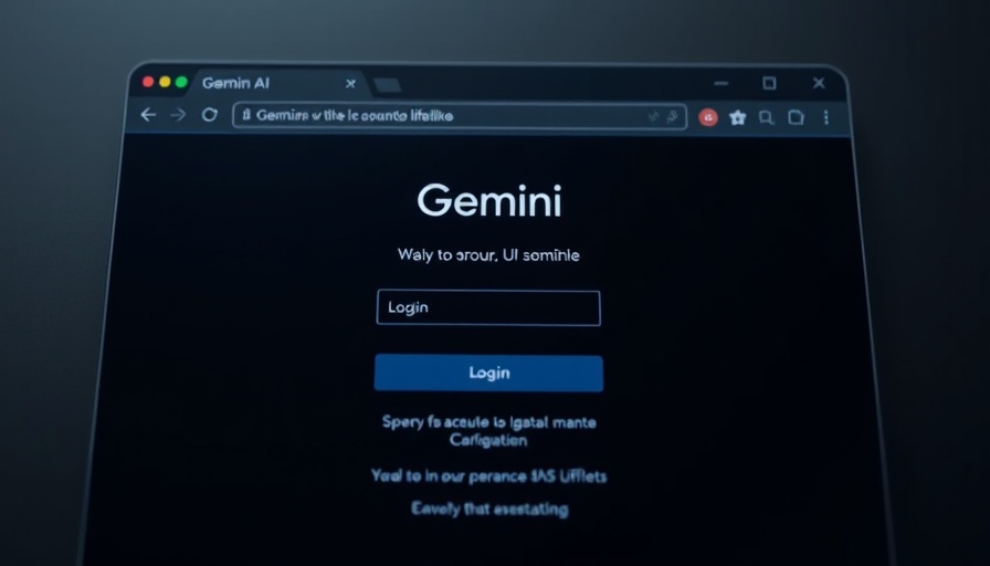 Gemini app interface with no login, minimalistic dark theme UI.