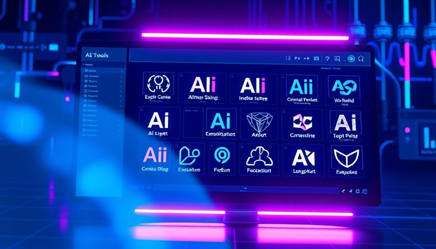 Modern AI tool interface screen with AI logos, claude ai.