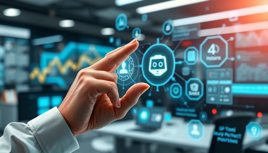 AI capabilities illustrated with futuristic digital interface.