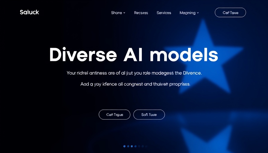 Website interface highlighting multiple AI models access.