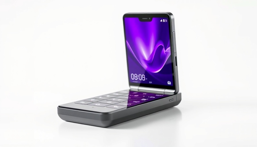 Sleek Huawei Pura X Flip Phone with vibrant display