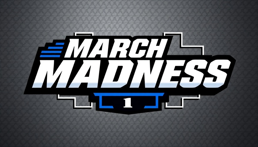March Madness AI Predictions logo design with bold text.