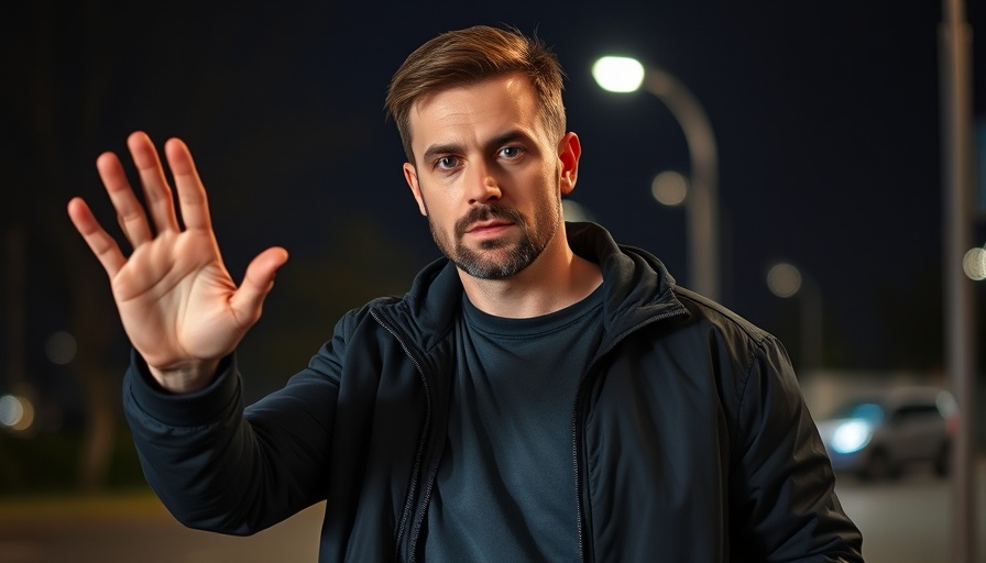 Musk Microsoft AI Infrastructure Project: Man in black jacket waving at night.