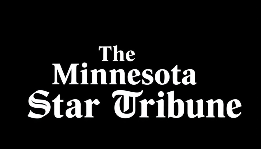 The Minnesota Star Tribune logo with green star on black.