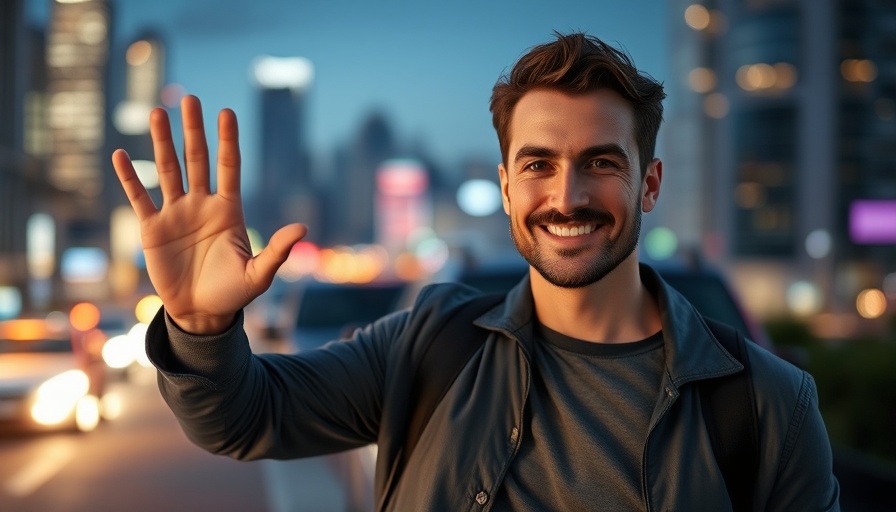 Man waving at night representing Musk Microsoft AI Infrastructure Project.