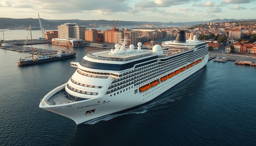Carnival earnings overview image with cruise ship at port.