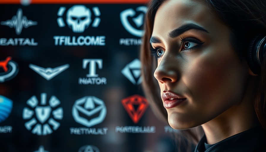 Corporate tech display highlighting AI news and innovation.