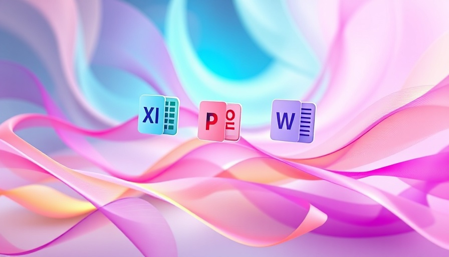 Colorful AI software design featuring Microsoft Copilot icons for AI news.
