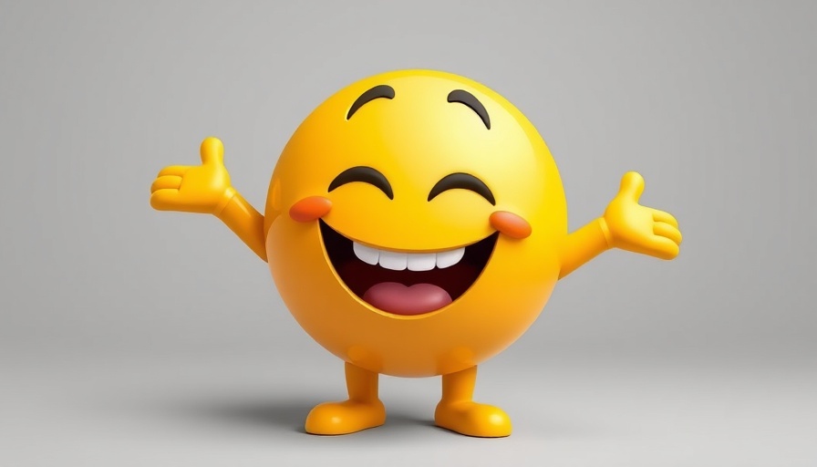 Cheerful emoji with open arms symbolizing HuggingSnap ai app.