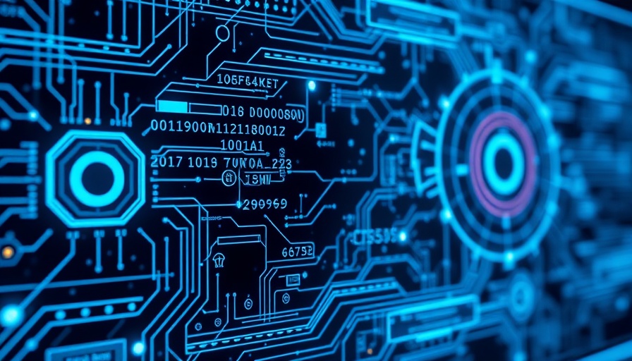 Futuristic AI operations interface with glowing digital elements