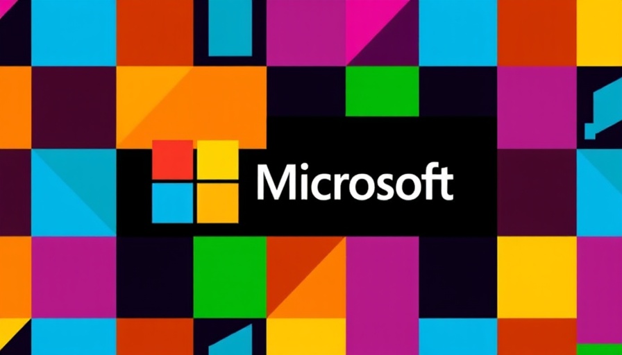 Microsoft AI abstract logo design in colorful geometry.