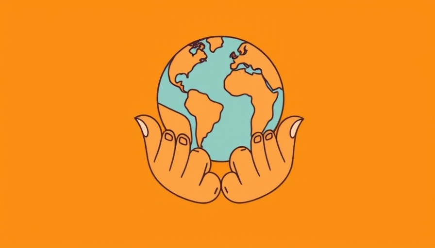 Minimalist globe illustration symbolizing global connection; Claude AI theme.