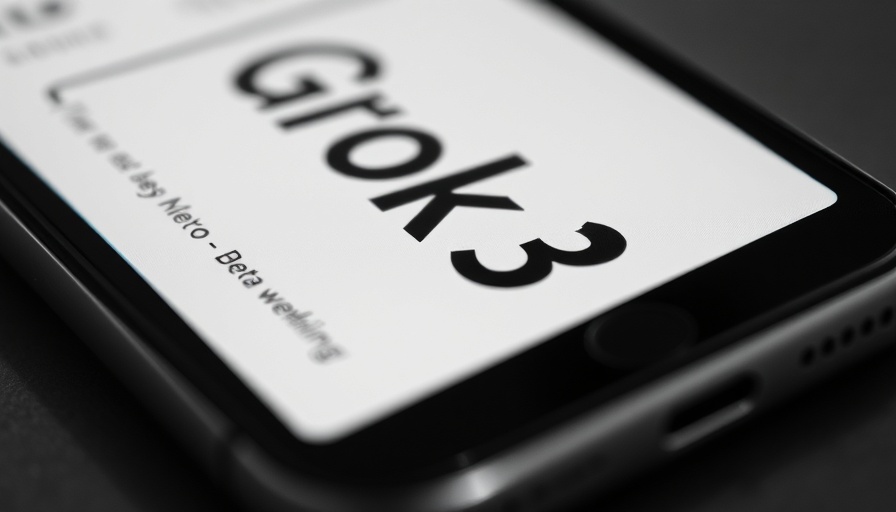 Grok 3 controversy on smartphone screen displaying beta version.