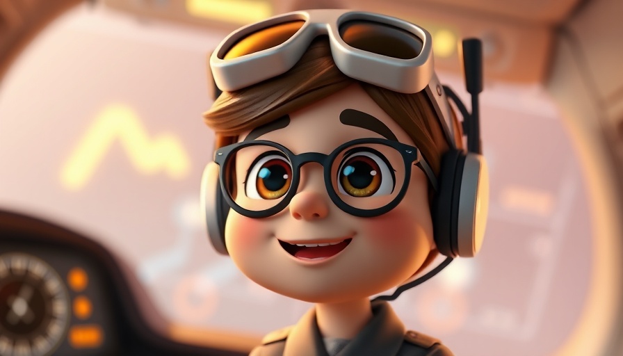 Cute glowing animated avatar on Copilot UI screen.