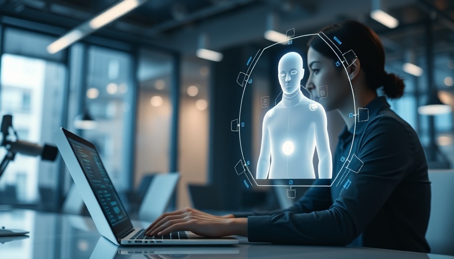 AI agents futuristic digital interface with hologram.