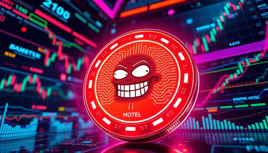 Futuristic illustration of best meme coin to buy with dynamic charts.