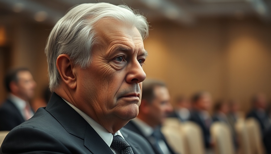 Distinguished man in a formal setting, reflecting AI demand.