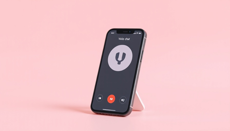ChatGPT loneliness study: Smartphone with chat interface on soft pink background.