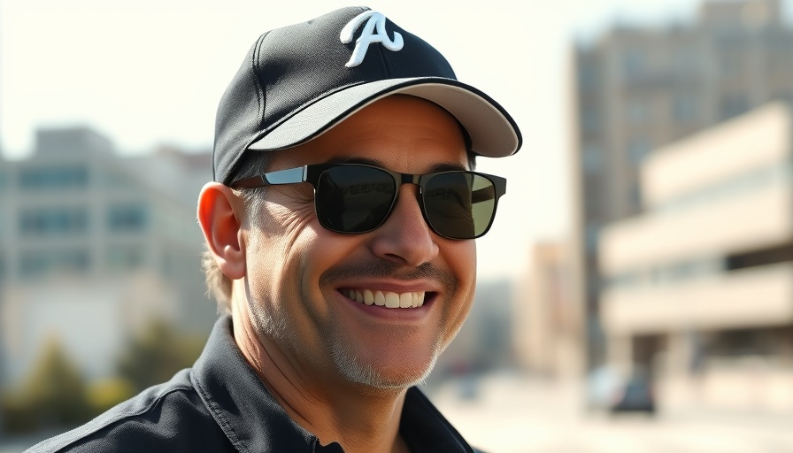 Smiling man wearing sunglasses and cap, Grok 3