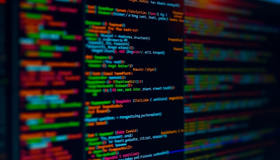 Vibrant code lines on screen, concept of AI agents for enterprises.
