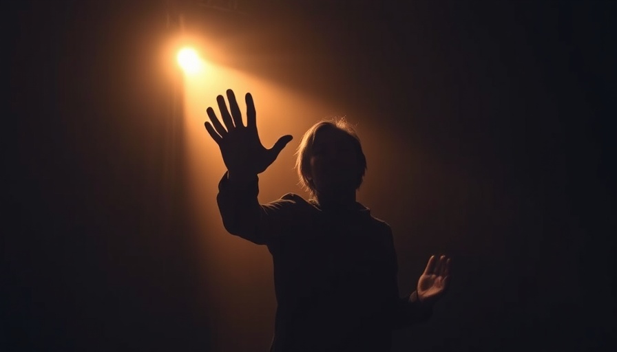 Silhouette reaching towards spotlight, highlighting hidden cost of brainstorming with ChatGPT.