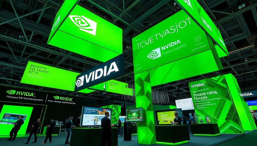 AI-focused technologies at Nvidia GTC 2025 exhibit with Nvidia branding.