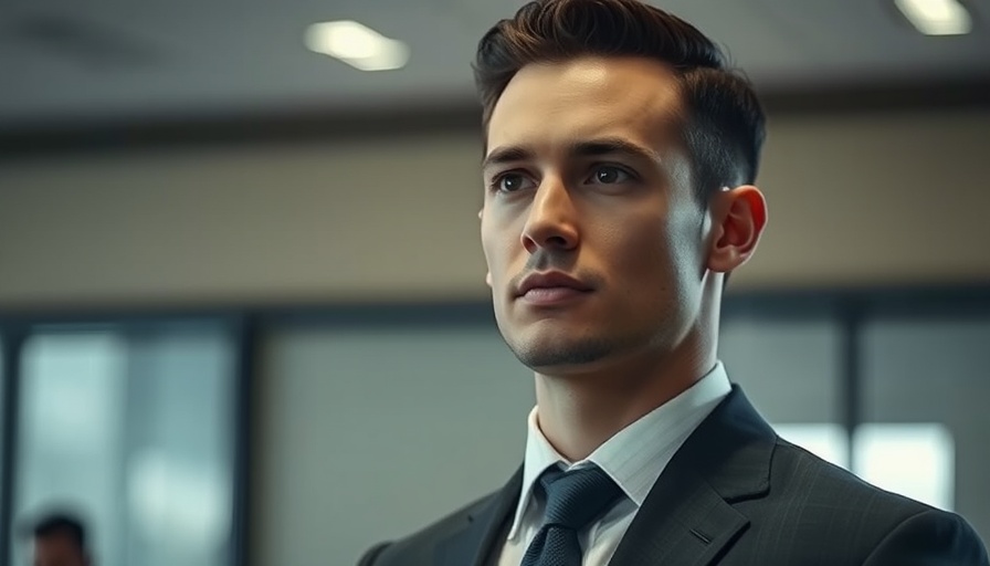 Focused man in formal attire, attentive expression Photo.