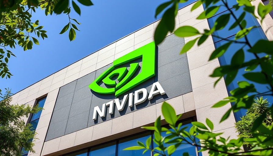 Nvidia building exterior with logo, suggesting shares are undervalued.
