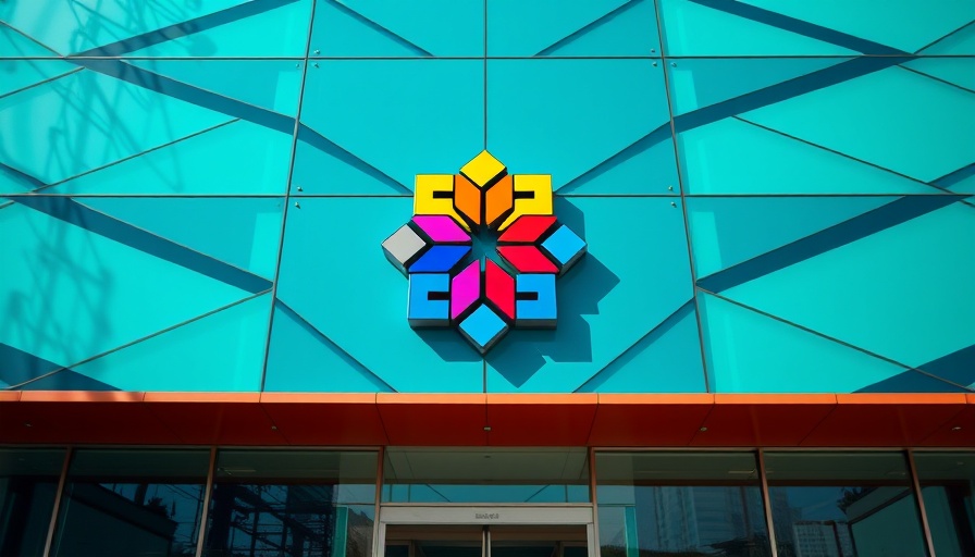 Vibrant Microsoft building showcasing architectural detail and design.