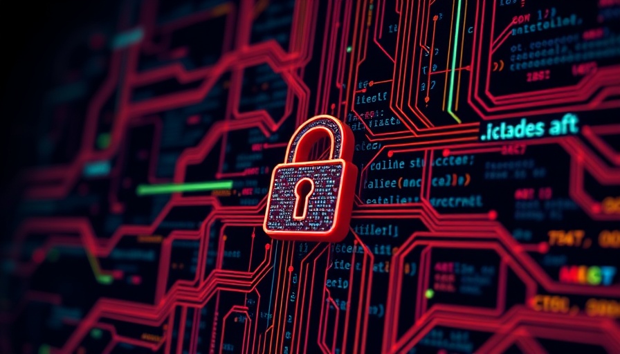 Secure coding with lock overlay representing Microsoft AI