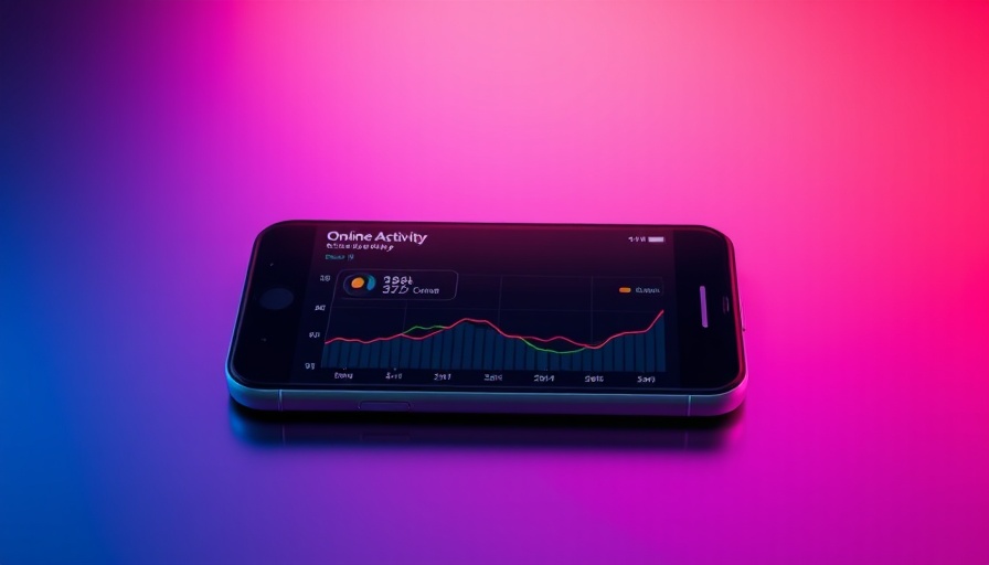 AI tools interface on phone showing activity trends to protect kids online.