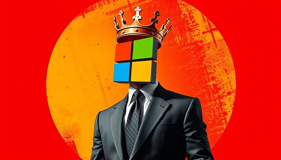 Microsoft AI Security Copilot abstract art with crowned logo head.