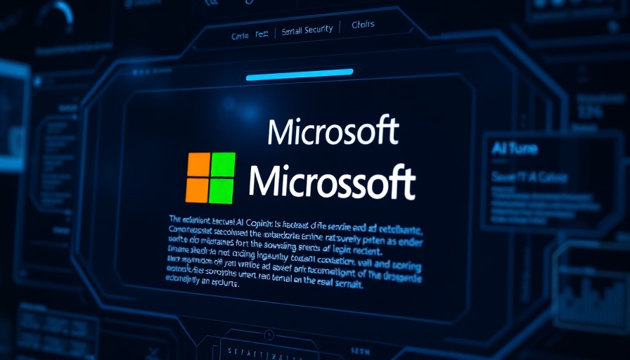 Microsoft AI Copilot security interface on dark background.