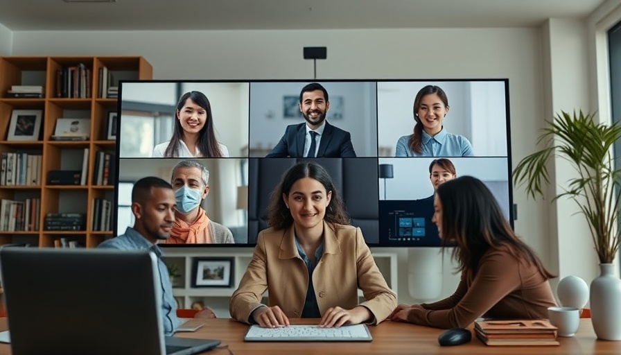 Virtual meeting with AI agents featuring diverse participants.