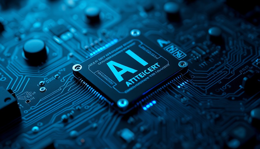 AI chip on a motherboard highlighting U.S. AI chip regulations.