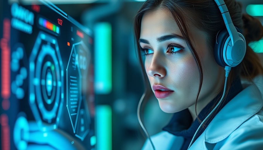 CrowdStrike AI Upgrade: Scientist working with futuristic interface.