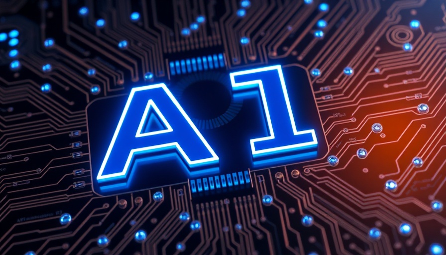 Futuristic AI circuit board with glowing blue elements, representing agentic AI.