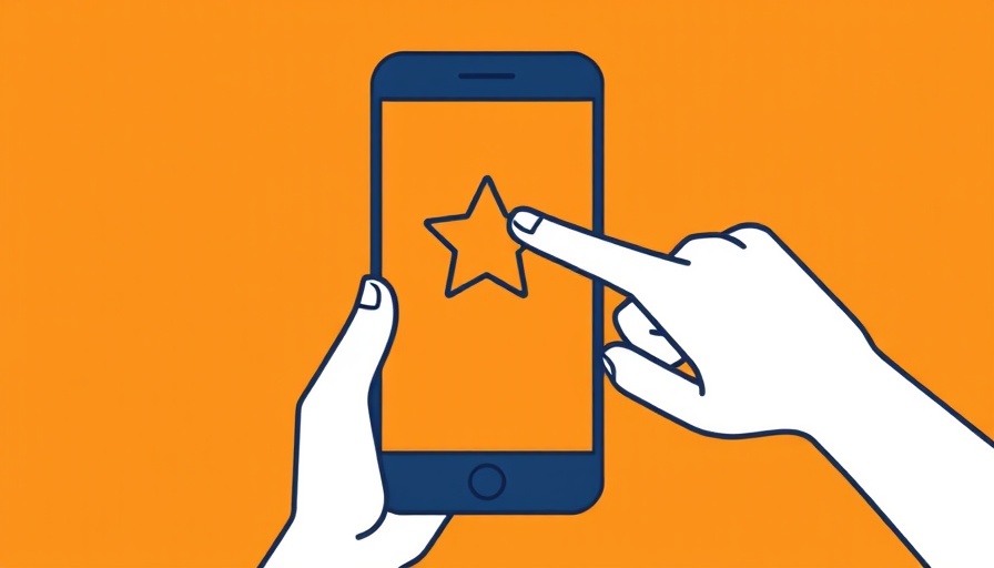 Minimalist illustration of a hand pointing at a star on a smartphone screen, related to Claude AI.