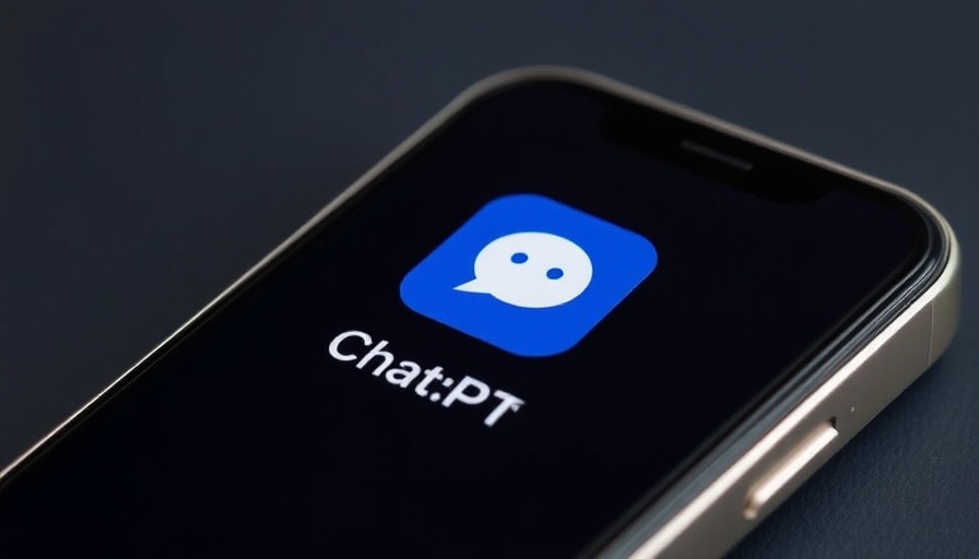 ChatGPT app icon on smartphone screen showing OpenAI logo.